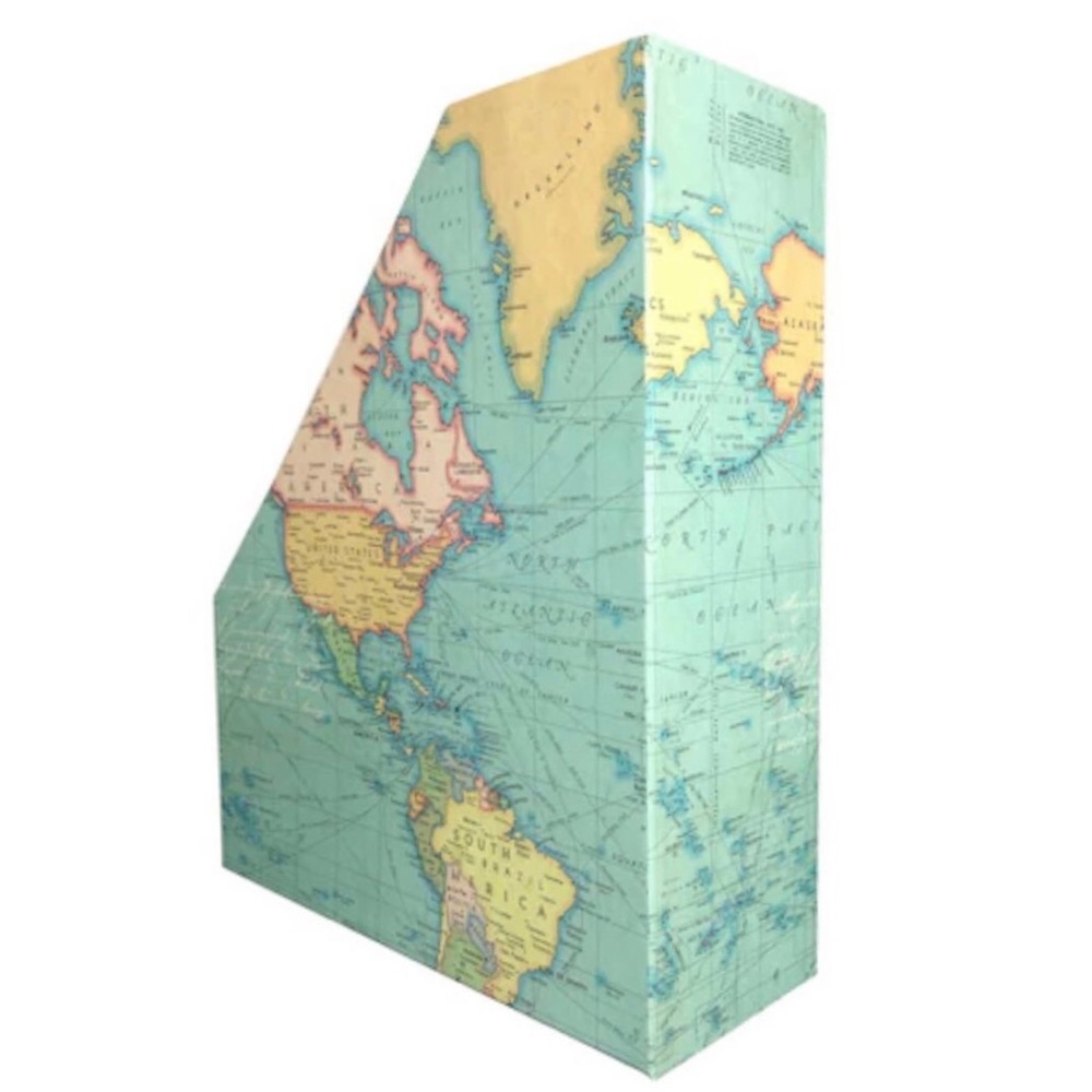 Vintage Map Magazine / File Holder - Picture 2 of 3